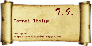Tornai Ibolya névjegykártya