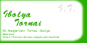ibolya tornai business card